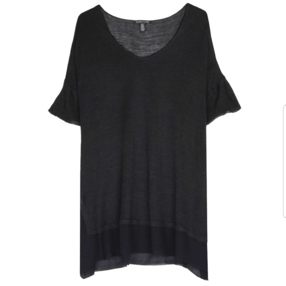 EILEEN Fisher silk jersey top